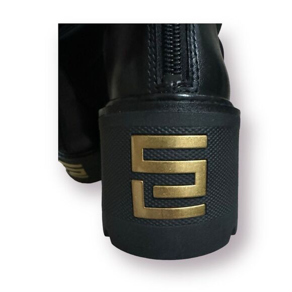 Stella Luna Gothcore Ankle Boot Whimsigoth Puff Paddy Womens Size 7‎ Black/Gold - Picture 4 of 10